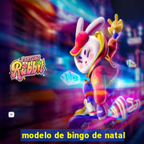 modelo de bingo de natal